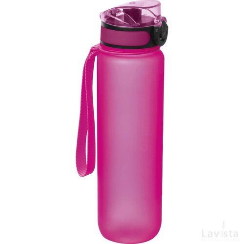 Sport drinkfles van kunststof roze paars