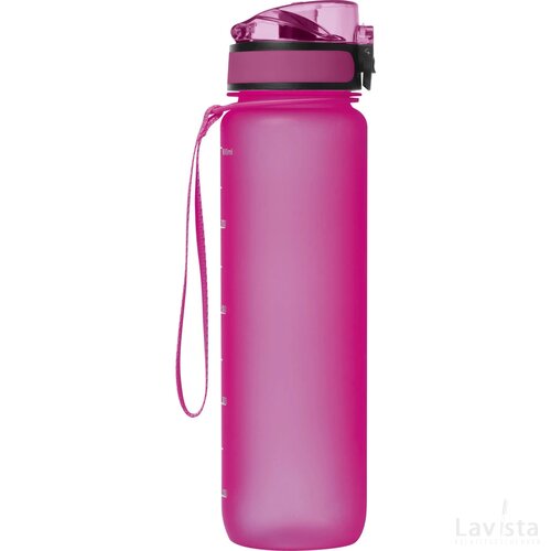 Sport drinkfles van kunststof roze paars