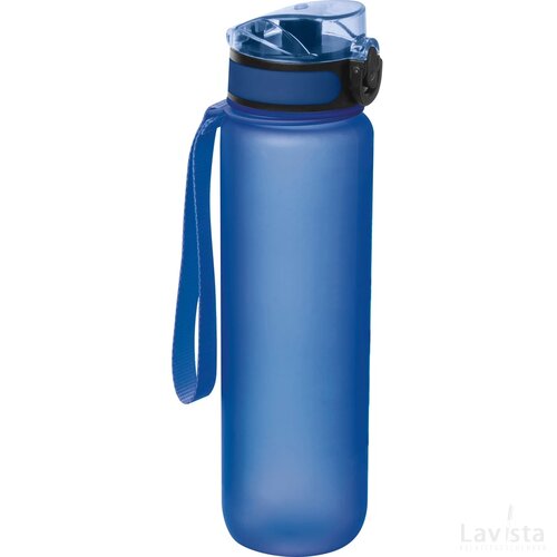 Sport drinkfles van kunststof blauw