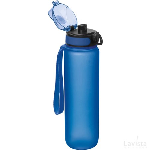 Sport drinkfles van kunststof blauw