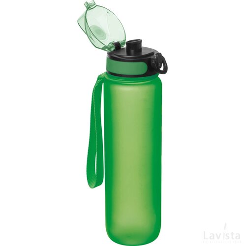 Sport drinkfles van kunststof groen