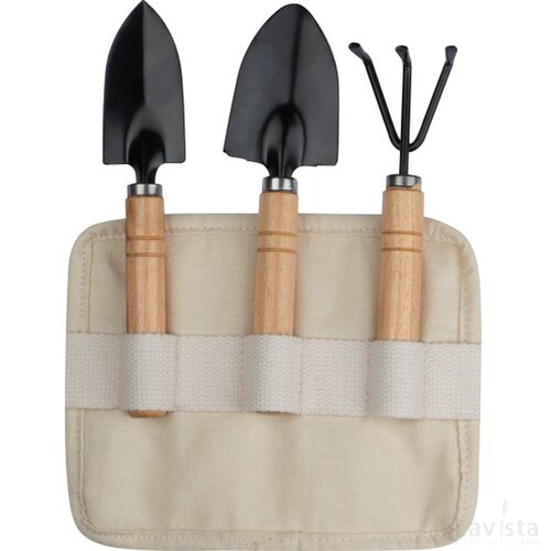 Tuingereedschap in draagriem beige