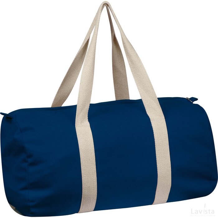 Weekendtas van canvas donkerblauw