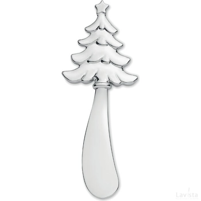 Kerstboom kaasmes Trees mat zilver