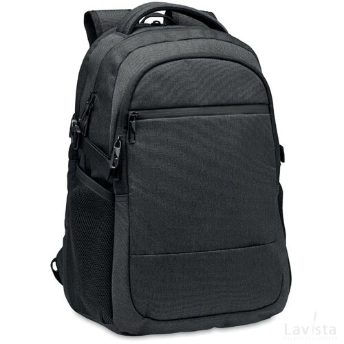 600d rpet laptop rugzak Hana zwart