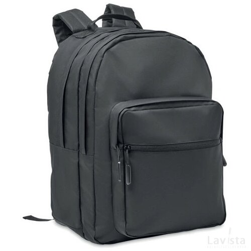 300d rpet laptop rugzak Valley backpack zwart