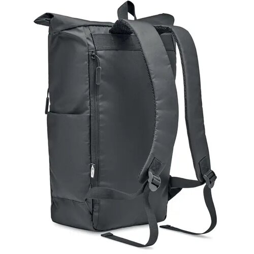 300d rpet rolltop rugzak Valley rollpack zwart