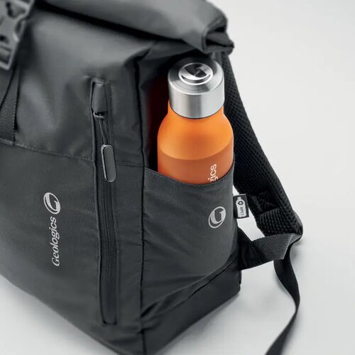 300d rpet rolltop rugzak Valley rollpack zwart