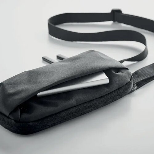 Cross body smartphone tas Valley wallet zwart