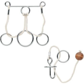 Set van 2 metalen breinbrekers Connection zilver