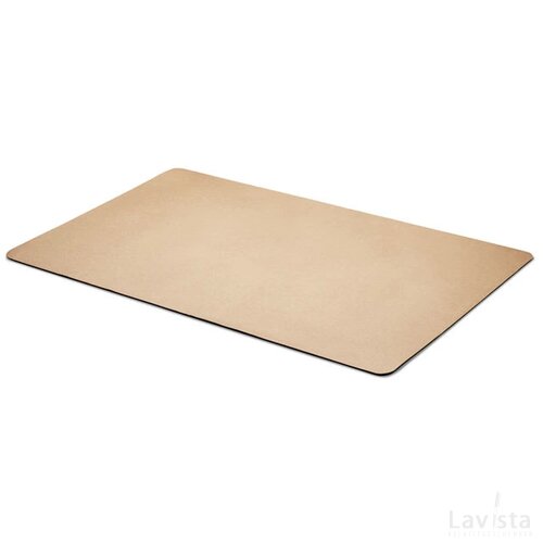 Gerecycled papieren bureau onderlegger Beige
