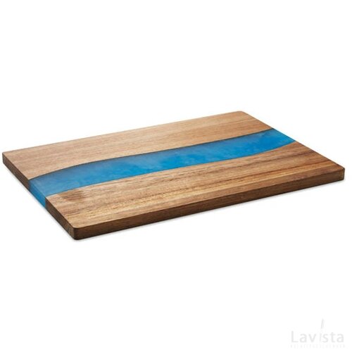 Snijplank met epoxyhars detail Bruin