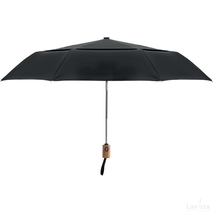21 inch opvouwbare paraplu Drip zwart