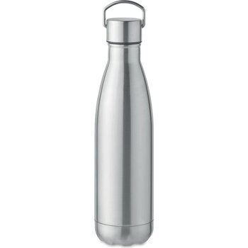 Dubbelwandige fles 500 ml Manoa mat zilver