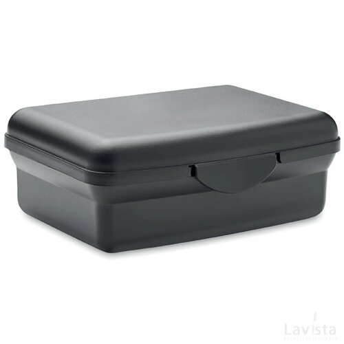 Eco lunchbox met uitneembaar deel (800ml) Zwart