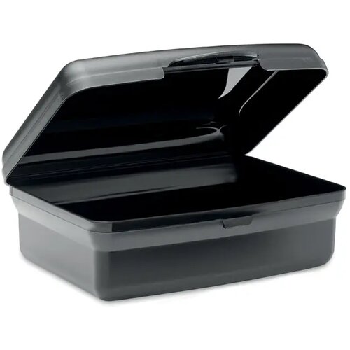Eco lunchbox met uitneembaar deel (800ml) Zwart