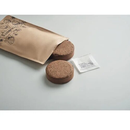 Aardbeien kweekset Fresa kit beige