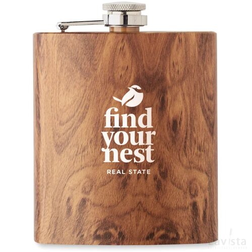 Slanke heupfles 190 ml Namib flask bruin