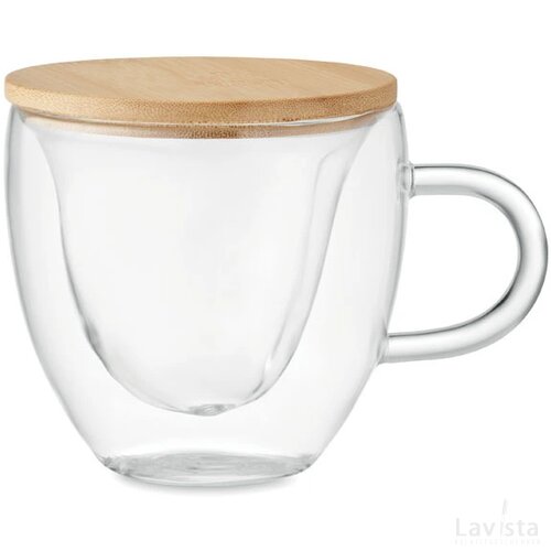 Dubbelwandige borosilicaat mok Coramug transparant