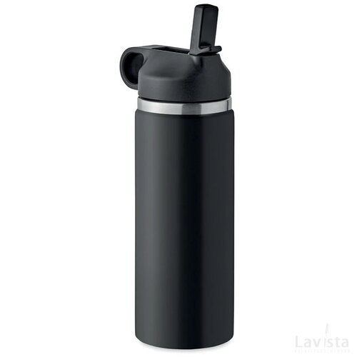 Dubbelwandige fles 500 ml Ivalo zwart