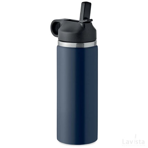 Dubbelwandige fles 500 ml Ivalo donker marineblauw