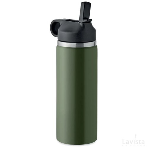 Dubbelwandige fles 500 ml Ivalo donkergroen