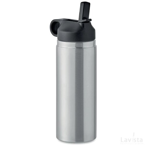 Dubbelwandige fles 500 ml Ivalo mat zilver