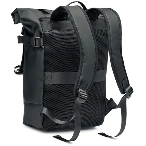 Rolltop rugzak 50c zeildoek Jaya bag zwart
