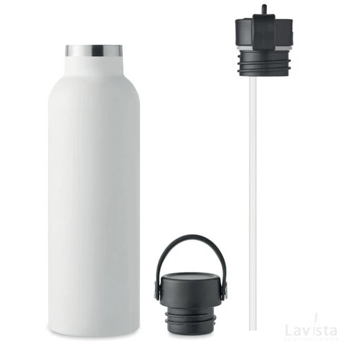 Dubbelwandige fles 700 ml Boali wit