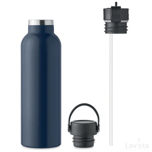Dubbelwandige fles 700 ml Boali donker marineblauw