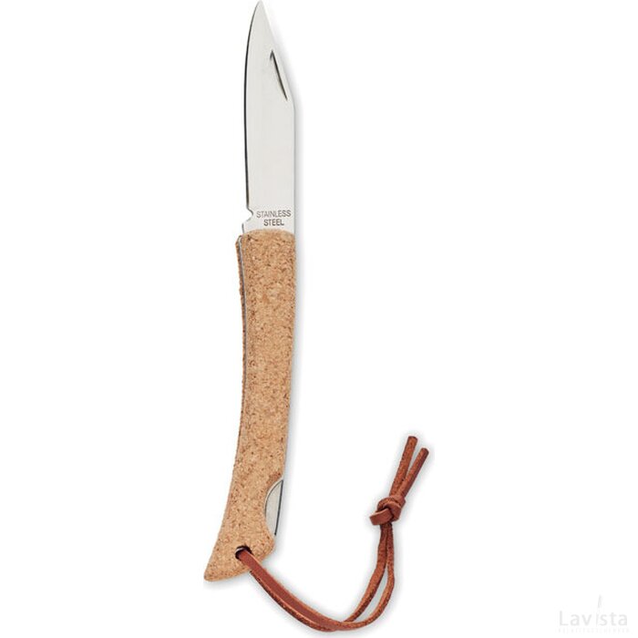 Opvouwbaar mes met kurk Bladekork beige