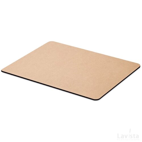 Gerecycled papieren muismat Beige