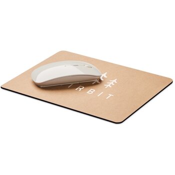 Gerecycled papieren muismat Beige