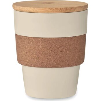Beker in gerecycled pp 300 ml Galao beige