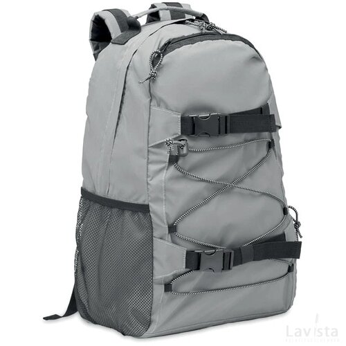Reflecterende rugzak 190t Bright sportbag mat zilver