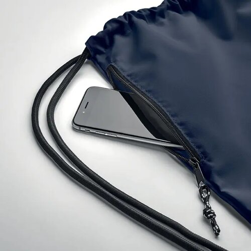 Grote rugzak met koord rpet Night blauw