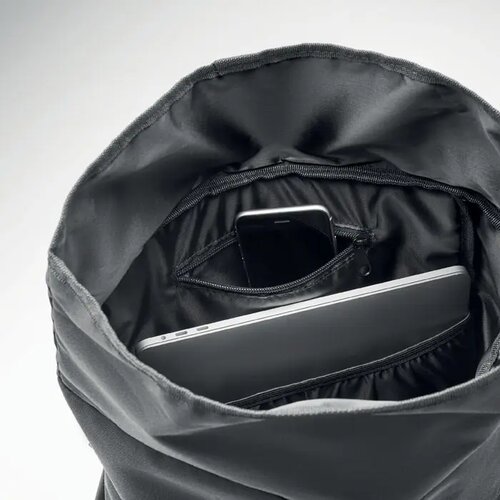 600d rpet rolltop rugzak Napa zwart