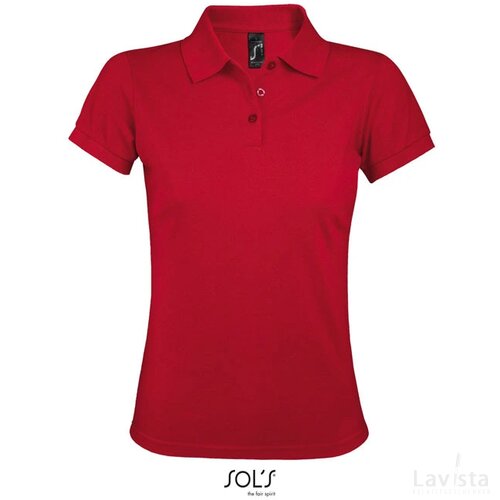 Prime dames polo200g Prime women rood