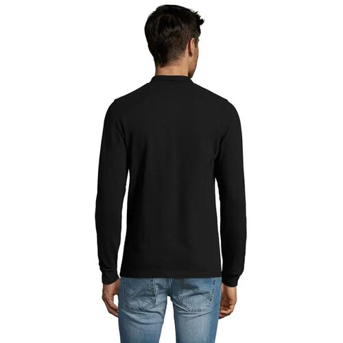 Perfect heren polo lm 180g Perfect lsl men zwart