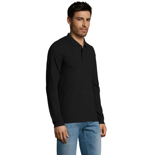 Perfect heren polo lm 180g Perfect lsl men zwart