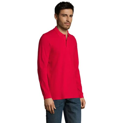 Perfect men lsl polo 180g Perfect lsl men rood