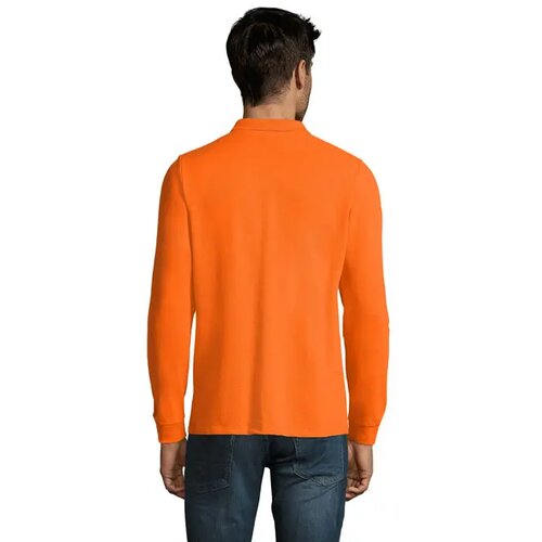 Perfect men lsl polo 180g Perfect lsl men oranje