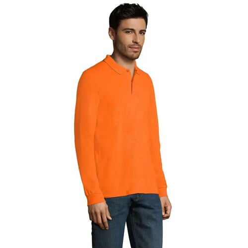 Perfect men lsl polo 180g Perfect lsl men oranje