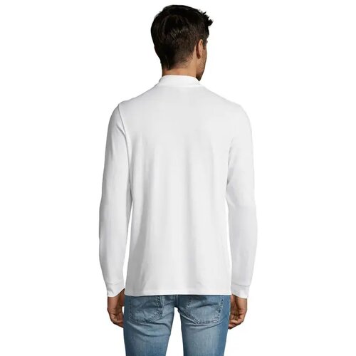 Perfect men lsl polo 180g Perfect lsl men wit