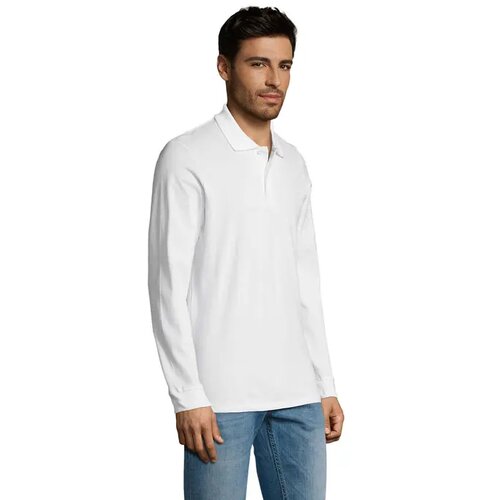 Perfect men lsl polo 180g Perfect lsl men wit