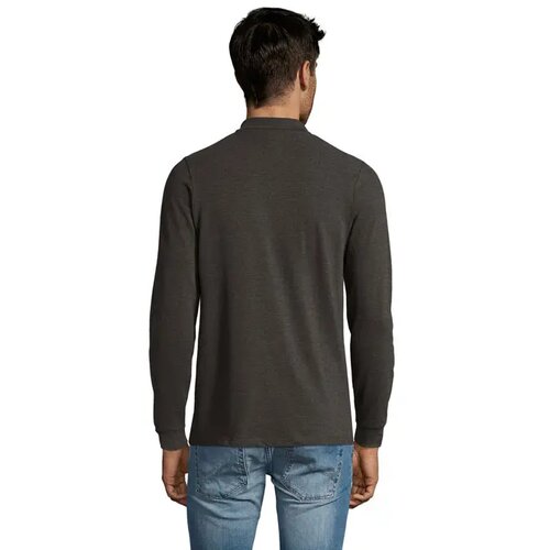 Perfect men lsl polo 180g Perfect lsl men charcoal melange