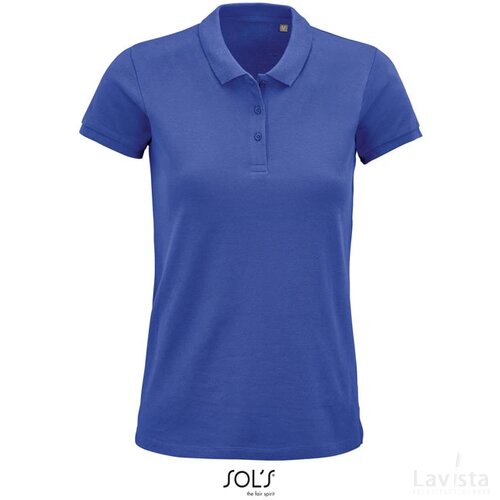 Planet dames polo170g Planet women koningsblauw