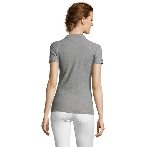 People dames polo 210g People grey melange