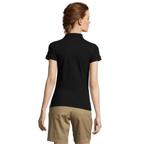 People dames polo 210g People zwart