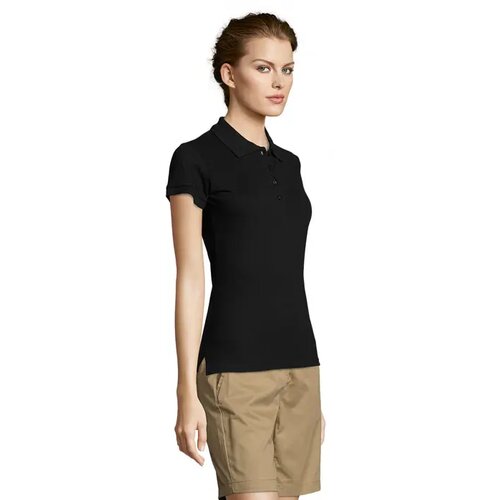 People dames polo 210g People zwart